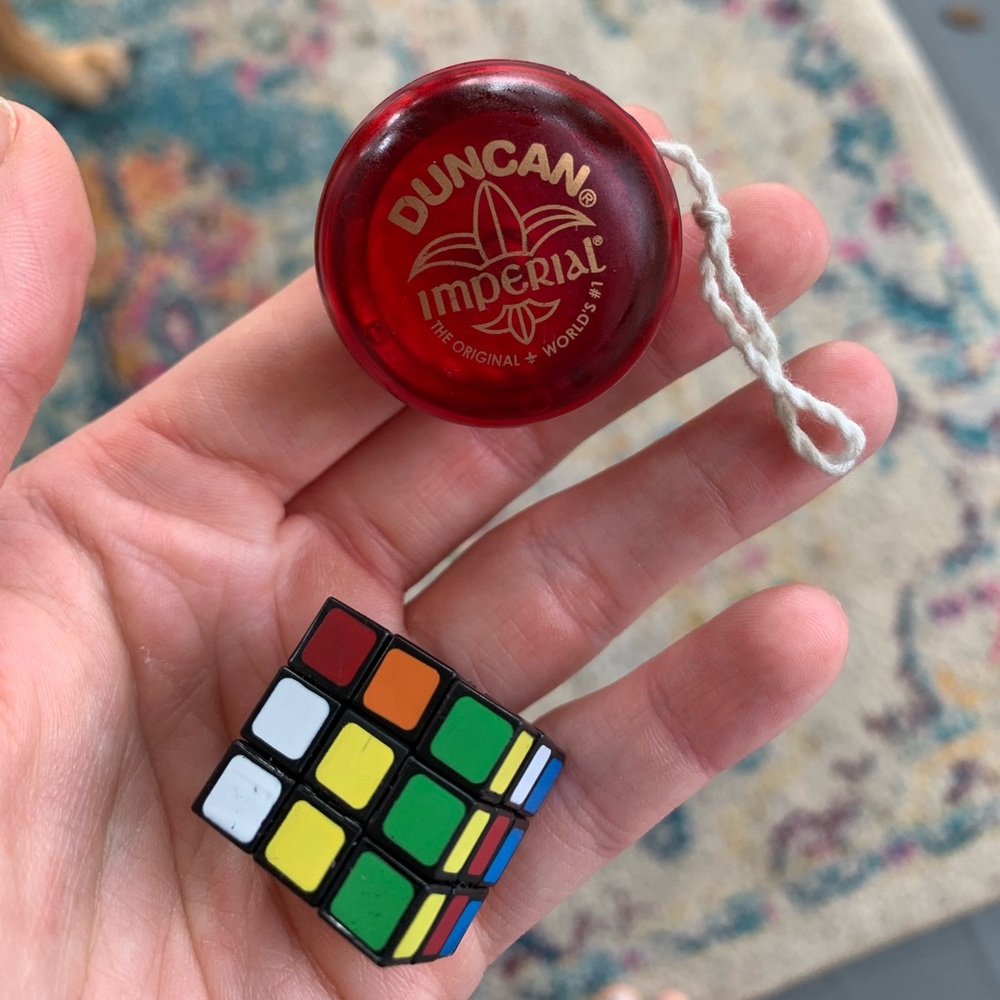 Miniature Rubix Cube & Duncan YoYo